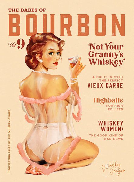Babes of Bourbon Vol 9 Vintage Whiskey Pinup von The Whiskey Ginger