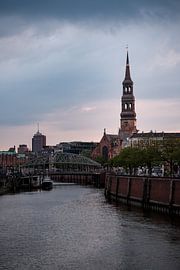 Soirée au-dessus du port de Hambourg sur Marco Kappers