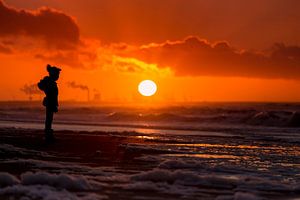 Coucher de soleil sur Zuiderstrand La Haye