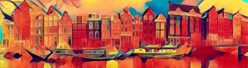 Amsterdamer Grachten, modern interpretiert von Rietje Bulthuis