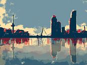 Stad Rotterdam in vier kleuren van Arjen Roos thumbnail