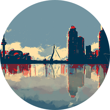 Stad Rotterdam in vier kleuren van Arjen Roos