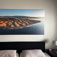 Photo de nos clients: Dunes au bord de la mer au lever du soleil par Markus Lange, sur toile