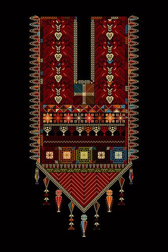 Tatreez ornament sjabloon 68