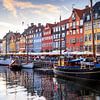 De iconische Nyhavn Kopenhagen in Denemarken van Evert Jan Luchies