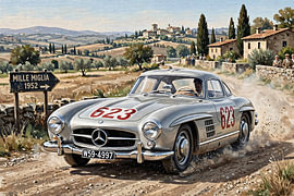 Mercedes-Benz 300SL – 1952 Mille Miglia
