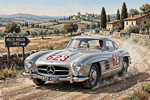 Mercedes-Benz 300SL - Mille Miglia 1952