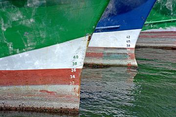 Kotters aan de kade Visserijhaven IJmuiden van scheepskijkerhavenfotografie