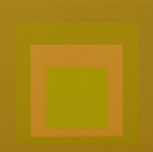 Josef Albers - Hommage à la place, pistache, jaune d'or. Haute résolution