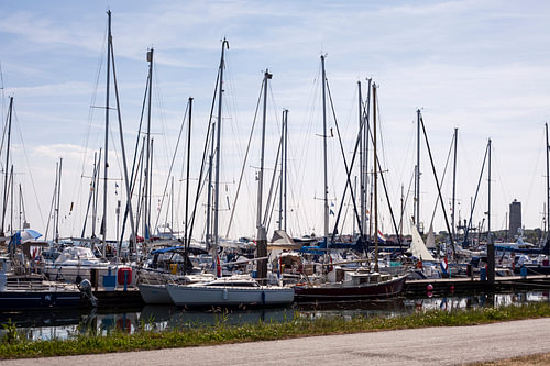 The harbour of Terschelling, The Netherlands