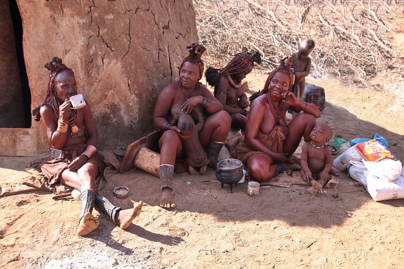 Himba&#039;s in Kamanjab von Henk Langerak