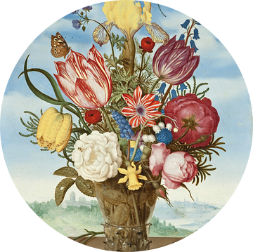 Ambrosius Bosschaert. Bloemen in een vaas, 1623