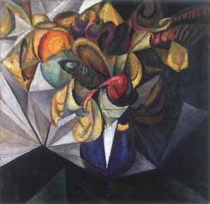 Alexander Bogomasow - Stillleben mit Blumen (1914)