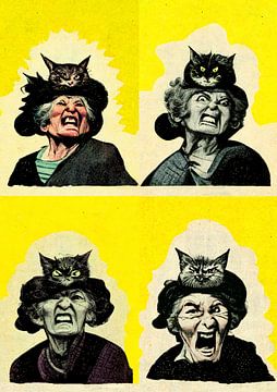 Angry Cat Lady by treechild .