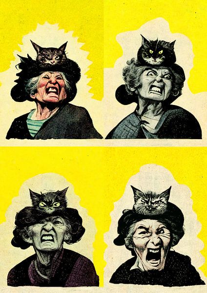 Angry Cat Lady by Treechild