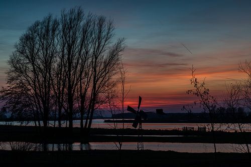Coucher de soleil au Spui
