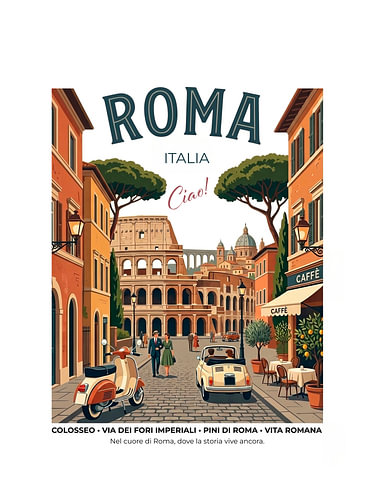 Rome – The Italian way of life in a nostalgic vintage style