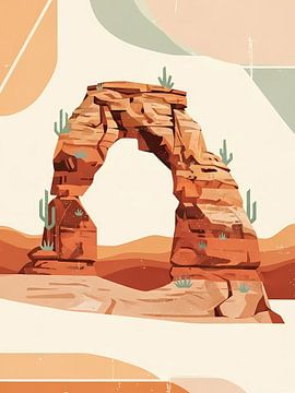 Tropical art, Palm trees, Beach decor, Reflection art, Vintage travel, Sunset island, Paradise scene, Minimalist landscape, Retro aesthetic, Bohemian style, Serene nature, Island getaway