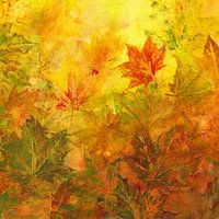 Herfstbladeren vierkant