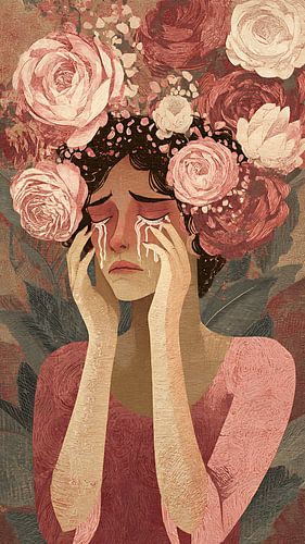 Bloeiende tranen Surrealistische vrouwenkunst