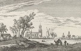 Abraham Rademaker, Gezicht op Amerongen, 1620 van Atelier Liesjes