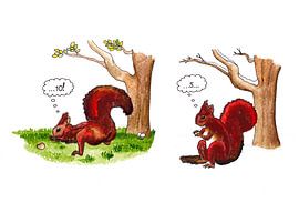 Forgetful Squirrel by Marjolijn de Winter