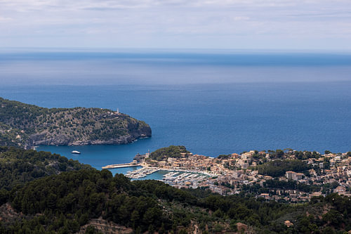 Uitzicht op Port de Soller, Mallorca
