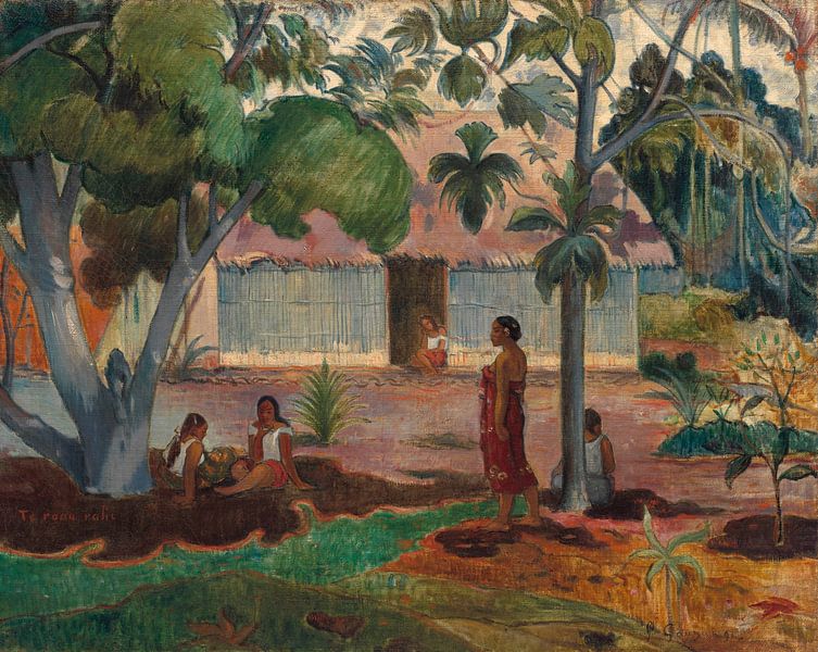 Der große Baum, Paul Gauguin von Meesterlijcke Meesters