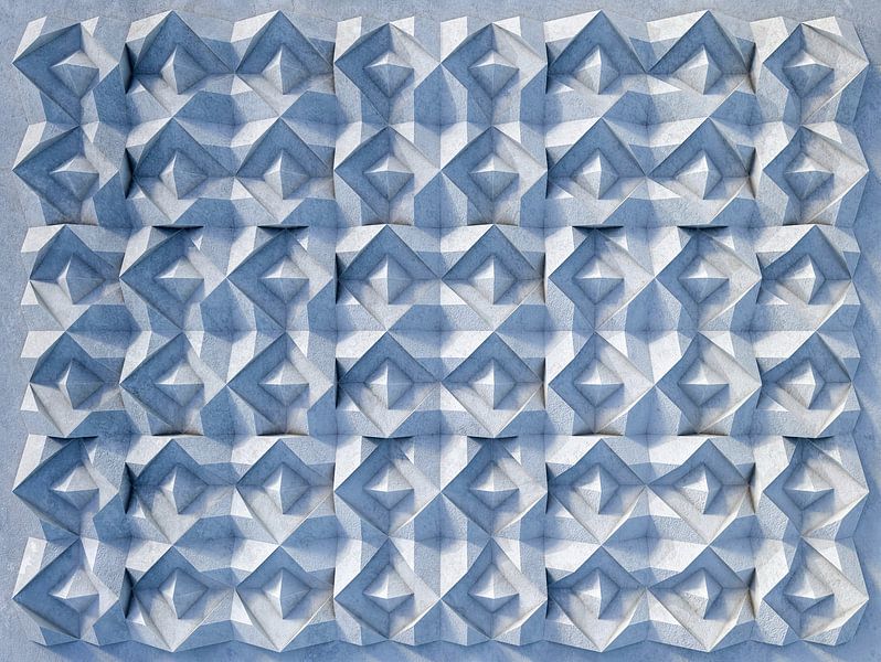 Relief M1 Gips von Frans Blok - Fotos, Kunst und weitere Wanddekoration