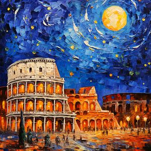 Colosseum by night by ARTemberaubend