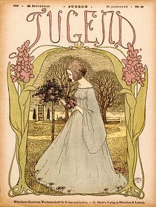 Jugendstil Magazin-Cover 1899 von Martin Stevens