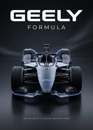 Geely Formula – Elektro-Konzept-Rennwagen, Vorderansicht