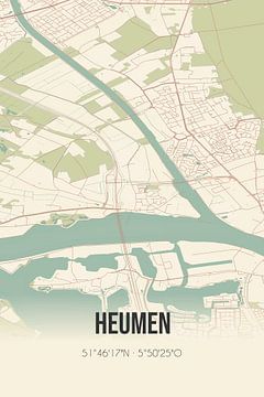 Vintage landkaart van Heumen (Gelderland) van Rezona