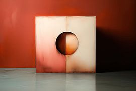 Interaction spatiale abstraite entre un cercle et un triangle sur Ton Kuijpers