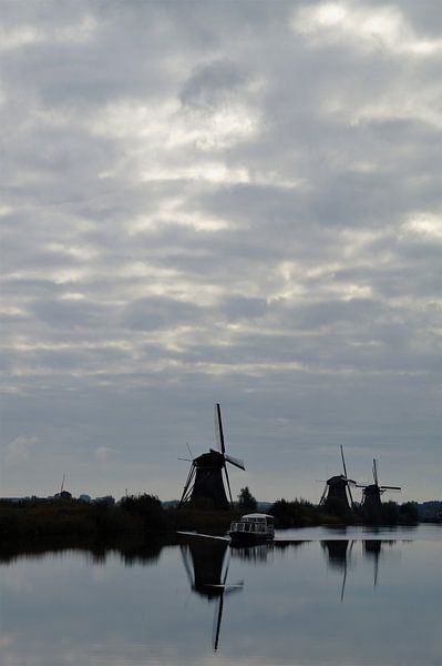 Kinderdijk, Alblasserdam, die Niederlande - Mühlenerbe von Maurits Bredius