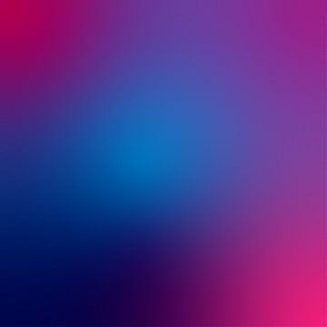 Art néon rétro des années 70. Dégradé abstrait en bleu cobalt, violet, rose framboise. sur Dina Dankers