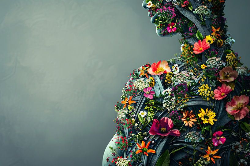 Kunst mit Blumen von Egon Zitter
