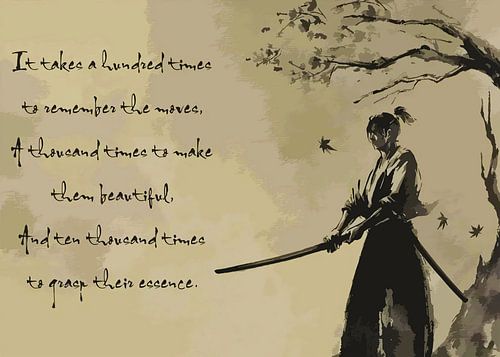 SAMURAI BRAUCHT ES HUNDERT