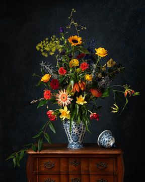 Nature morte aux fleurs sur Elles Rijsdijk