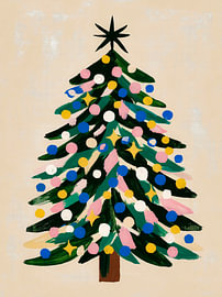 Weihnachtslicht in Rosa, Blau und Gold von But First Framing