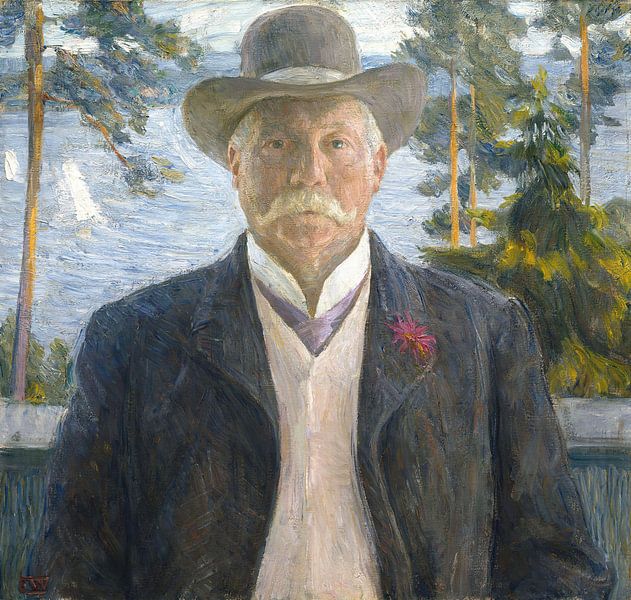 Portret van de componist Thorvald Lammers, Erik Werenskiold van Meesterlijcke Meesters