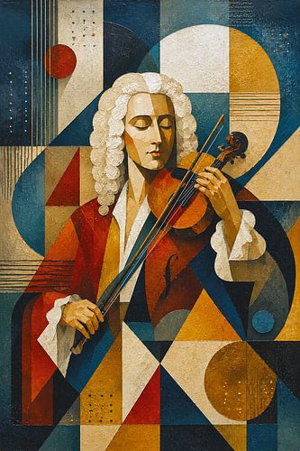 A painting of Antonio Vivaldi, Italian composer and violinist.