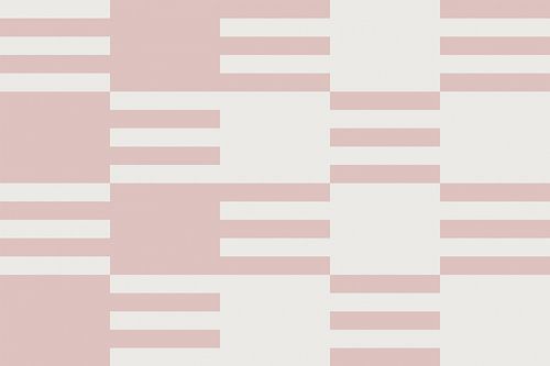 Schaakbordpatroon. Moderne abstracte minimalistische geometrische vormen in roze en wit 19