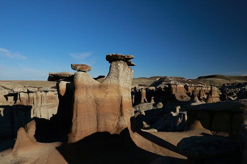 Bisti Badlands in de winter New Mexico, USA