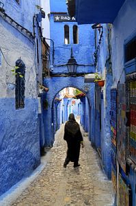Medina in shades of blue
