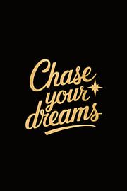 Typographie dorée, design noir motivant sur Art & Soul Creations