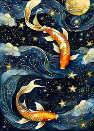 Duo Koi — Starry Night Theme