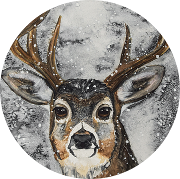 Aquarel hert lazy eyes