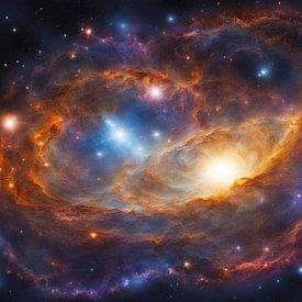 Universum-Kosmos-Sternensystem-universell-6 von Carina Dumais
