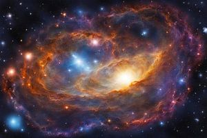 Universum-Kosmos-sterrenstelsel-heelal-6 van Carina Dumais